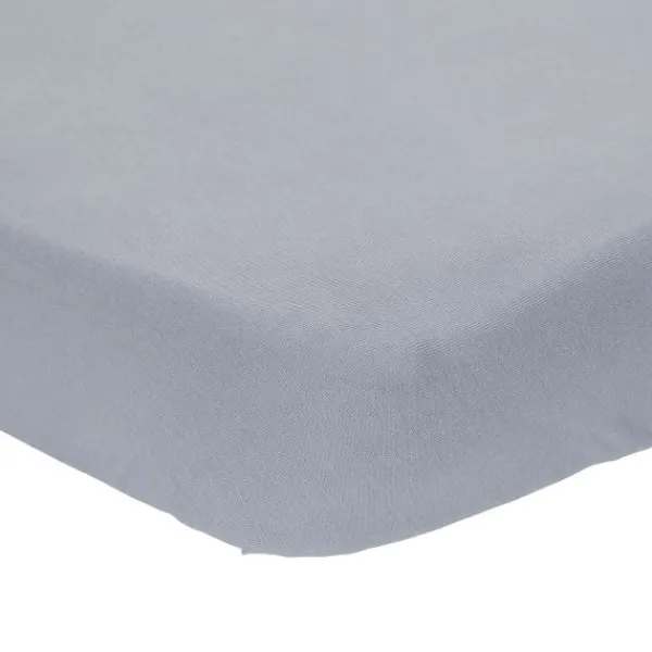 Little Dutch Hoeslaken Junior Pure Denim Blue 70 x 140 / 150 cm> Hoeslakens