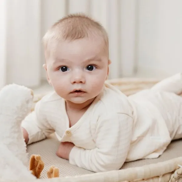 Little Dutch Lange Mouw Overslag T-Shirt - Maat 56 - Creme> Shirtjes