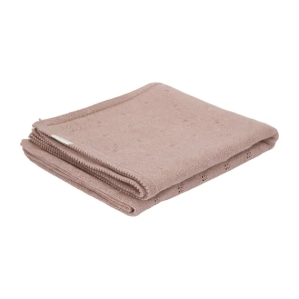 Little Dutch Ledikantdeken Gebreid - Pure Pink Blush - 110x140 cm> Ledikantdekens