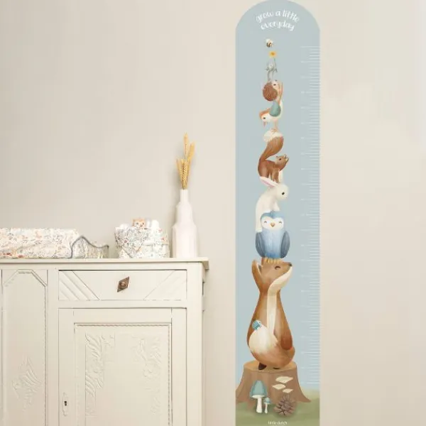 Little Dutch Muursticker Groeimeter Forest Friends 27,5 x 142 cm> Wand Decoratie