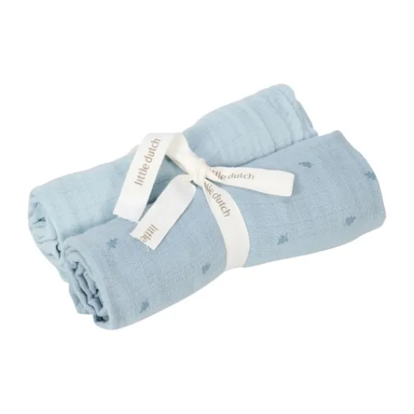 Little Dutch Pure Swaddle Doeken - Set van 2 - Hydrofiel - 70 x 70 cm - Sage> Multidoek