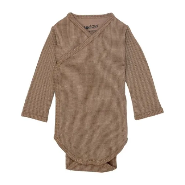 Lodger Ciumbelle Overslagromper Lange Mouw - Mt. 56 - Beige> Rompertjes