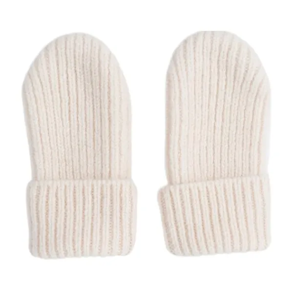 Lodger Mittens Merino Wool Birch 0-12M> Wanten