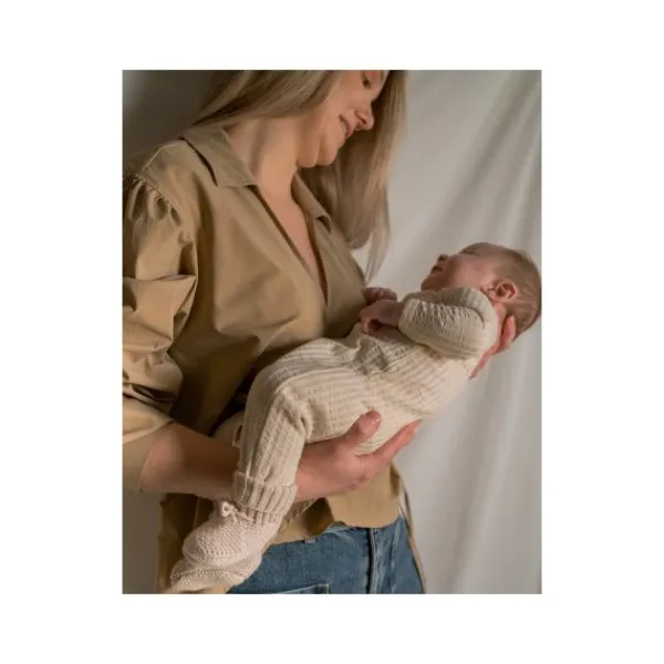 Lodger Slipper Knit Birch 0-6mnd 0-6 maanden> Slofjes