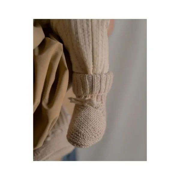 Lodger Slipper Knit Birch 0-6mnd 0-6 maanden> Slofjes
