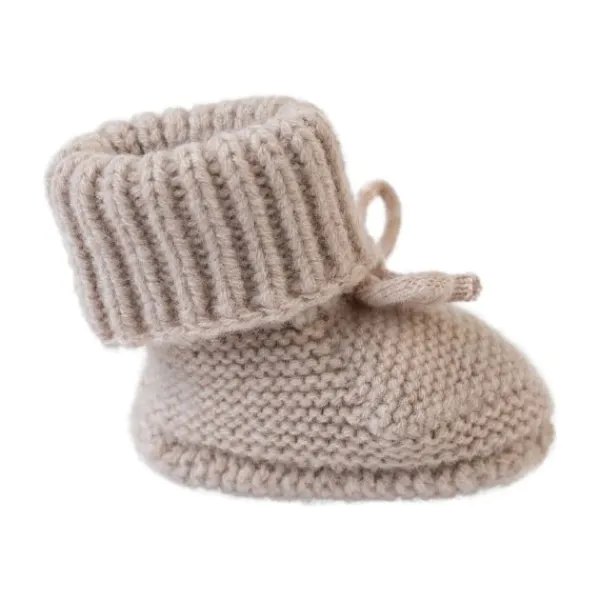Lodger Slofjes Merino Wool Beige 6-12M> Slofjes