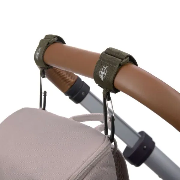 Lässig Stroller Hooks Met Karabijnhaak Olive 2-Pack> Accessoires Tassen|Accessoires Buggy's