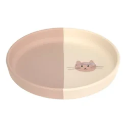 Lässig Tiny Team Cat Bord - Siliconen - Roze> Bordjes