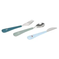 Lässig Tiny Team Dog Bestekset - 3 Stuks - Blauw><noscript><img width=