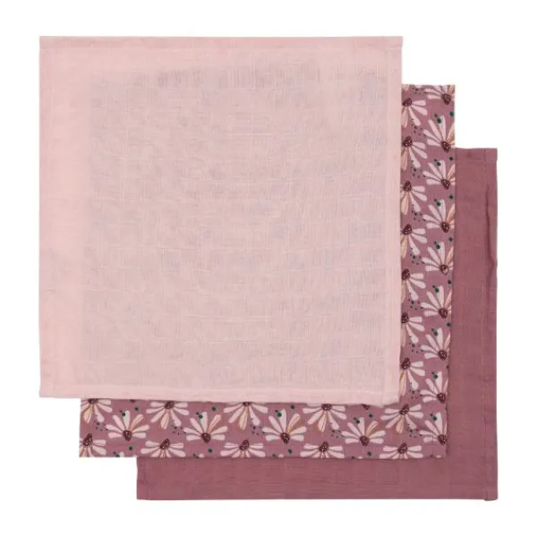 Luma Monddoek Hydrofiel Flowerfever 3-Pack> Monddoekjes / Spuugdoekjes