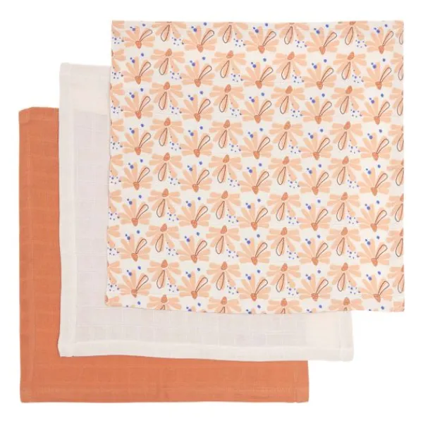 Luma Monddoek Hydrofiel Flowerfever 3-Pack> Monddoekjes / Spuugdoekjes