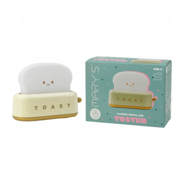 Mary's Led Lamp Toaster - Yellow> Nachtlampen