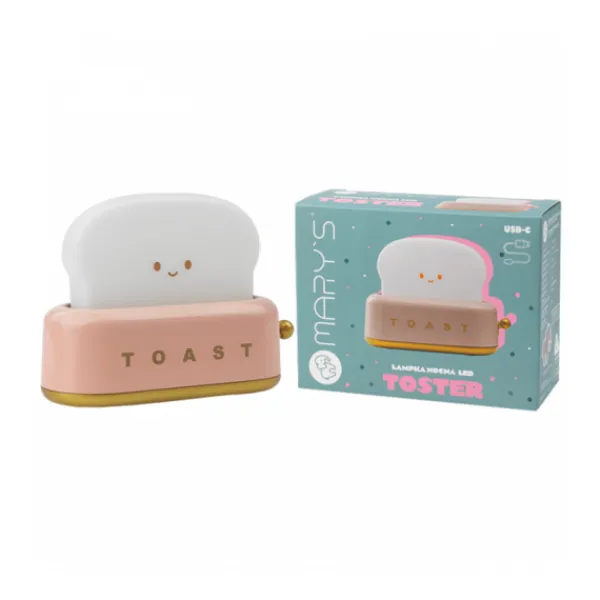 Mary's Led Lamp Toaster - Yellow> Nachtlampen