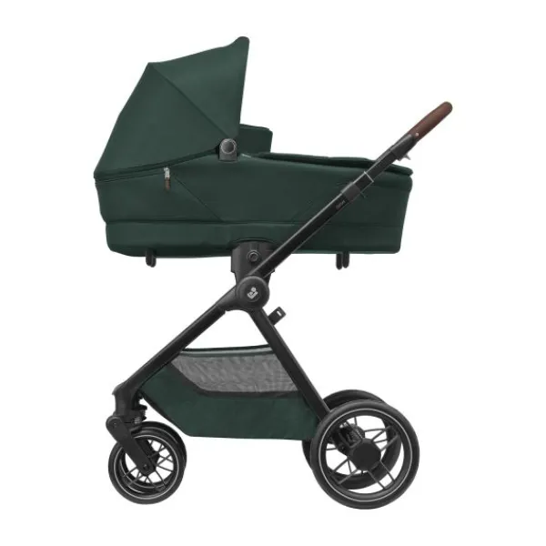 Maxi-Cosi Kinderwagen - Oxford Plus - Twillic Graphite (Dark Frame + Brown Leather)> Wandelwagens|Complete Kinderwagens