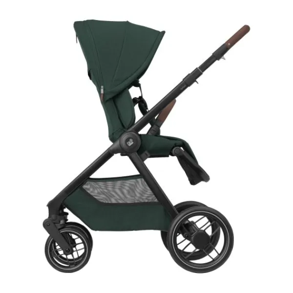 Maxi-Cosi Kinderwagen - Oxford Plus - Twillic Graphite (Dark Frame + Brown Leather)> Wandelwagens|Complete Kinderwagens