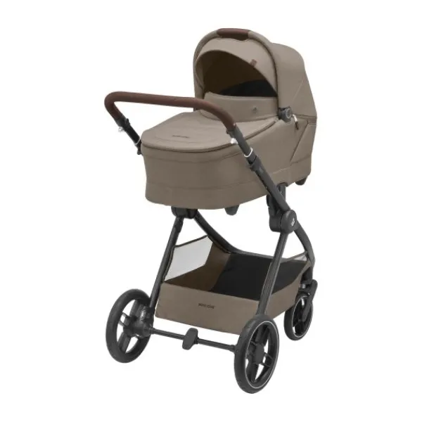 Maxi-Cosi Kinderwagen - Oxford Plus - Twillic Graphite (Dark Frame + Brown Leather)> Wandelwagens|Complete Kinderwagens