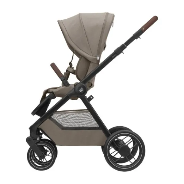 Maxi-Cosi Kinderwagen - Oxford Plus - Twillic Graphite (Dark Frame + Brown Leather)> Wandelwagens|Complete Kinderwagens