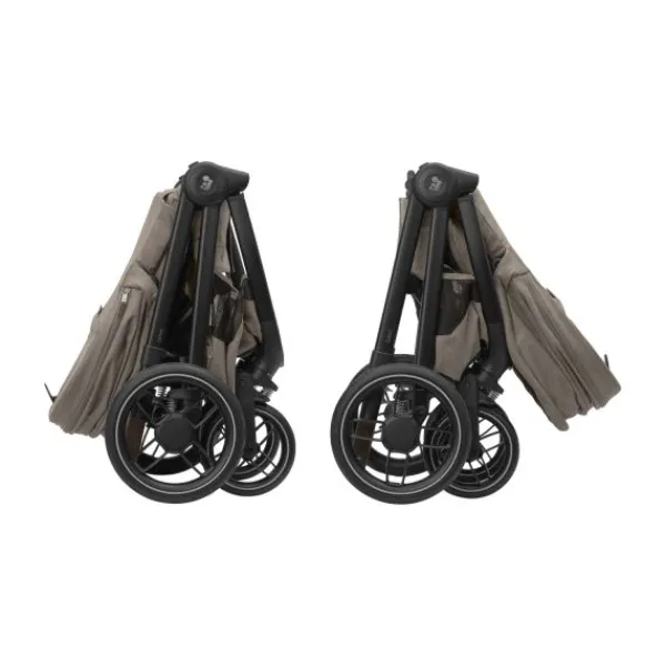 Maxi-Cosi Kinderwagen - Oxford Plus - Twillic Graphite (Dark Frame + Brown Leather)> Wandelwagens|Complete Kinderwagens