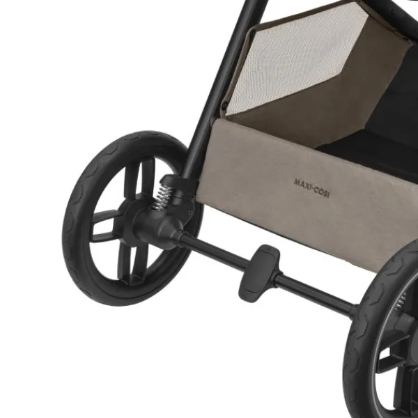 Maxi-Cosi Kinderwagen - Oxford Plus - Twillic Graphite (Dark Frame + Brown Leather)> Wandelwagens|Complete Kinderwagens