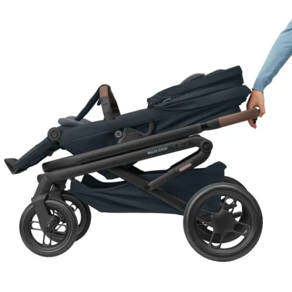 Maxi-Cosi Lila XP Plus Essential Graphite (Black Frame & Brown Leather)> Wandelwagens|Complete Kinderwagens