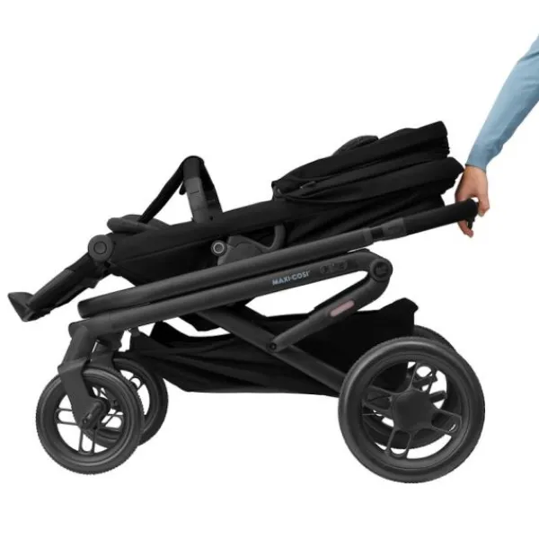 Maxi-Cosi Lila XP Plus Essential Graphite (Black Frame & Brown Leather)> Wandelwagens|Complete Kinderwagens