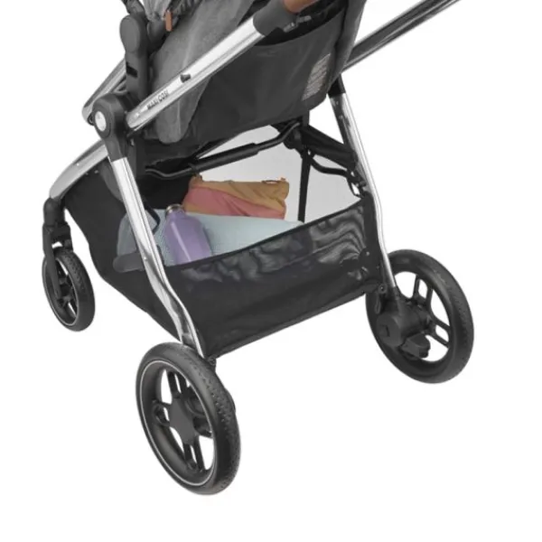 Maxi-Cosi Zelia3 Luxe Twillic Truffle (Black glossy frame & Black Leather)> Wandelwagens|Complete Kinderwagens