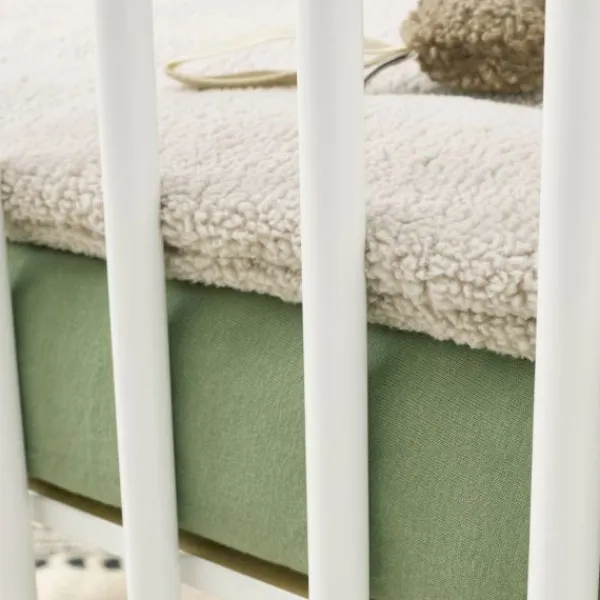 Meyco Baby Hoeslaken Boxmatras Uni Olive Green 75 x 95 cm> Accessoires Boxen