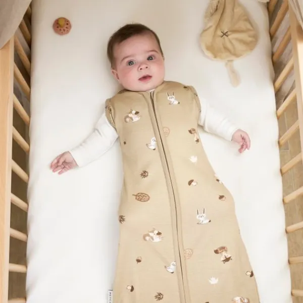 Meyco Baby Inbakerslaapzak Cocoon Forest Animals Sand> 4-Seizoenen Slaapzakken