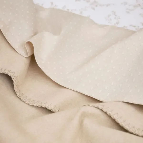 Meyco Baby Ledikantdeken Geweven Uni Sand 100 x 150 cm> Ledikantdekens