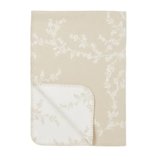 Meyco Baby Ledikantdeken Geweven Branches Sand 100 x 150 cm> Ledikantdekens