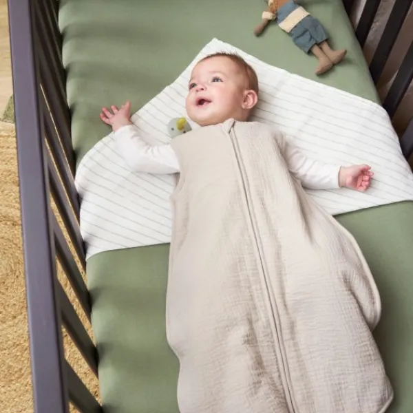 Meyco Baby Ledikanthoeslaken Uni Olive Green 60 x 120 cm 2-Pack> Hoeslakens