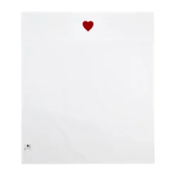 Meyco Baby Ledikantlaken Sweet Heart Red 100 x 150 cm> Ledikantlakens
