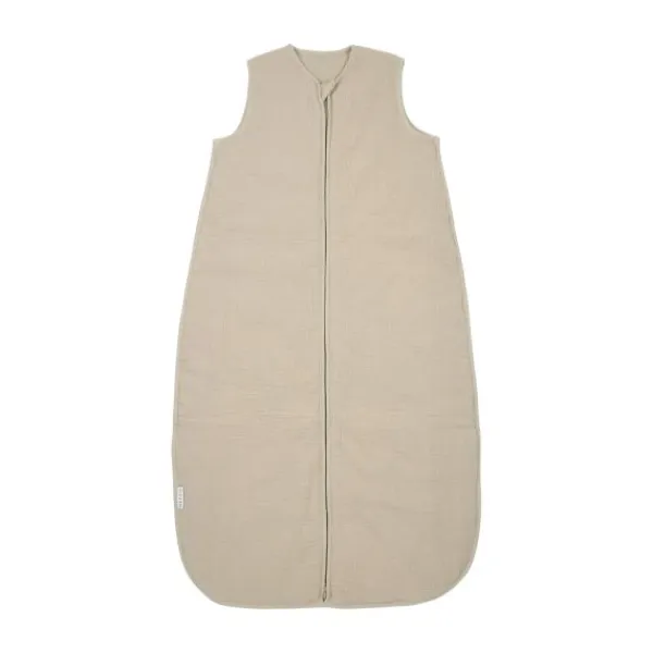 Meyco Baby Slaapzak Hydrofiel Gevoerd Uni Pre-Washed Sand 110 cm> 4-Seizoenen Slaapzakken