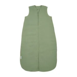Meyco Baby Slaapzak Hydrofiel Gevoerd Uni Pre-Washed Olive Green 90 cm> 4-Seizoenen Slaapzakken