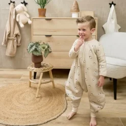 Meyco Baby Slaapzak Jumper Winter Winter Penguin Soft Sand 92 cm><noscript><img width=