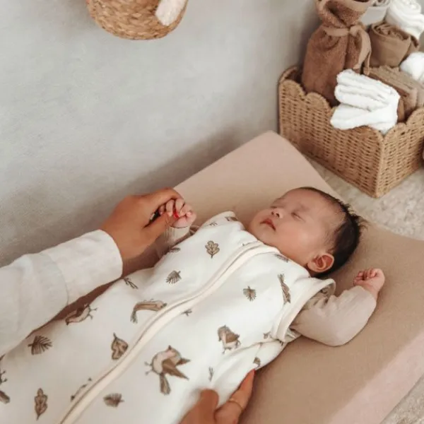 Meyco Baby Slaapzak Met Afritsbare Mouwen Robin Multicolour 70 cm> 4-Seizoenen Slaapzakken|Winter Slaapzakken