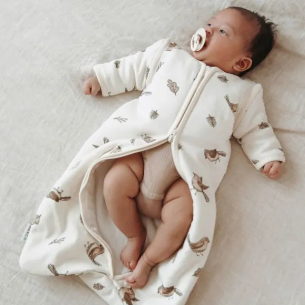 Meyco Baby Slaapzak Met Afritsbare Mouwen Robin Multicolour 70 cm> 4-Seizoenen Slaapzakken|Winter Slaapzakken