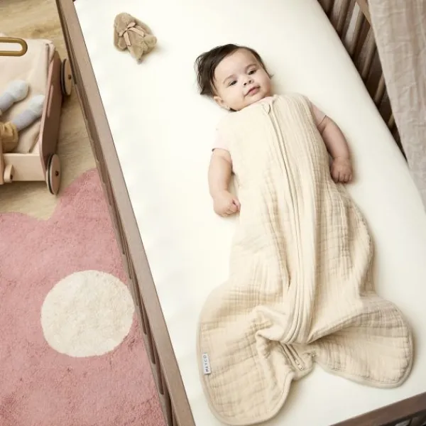 Meyco Baby Uni Hoeslaken Juniorbed- 2 Stuks - 70 x 140 cm - Jersey - Nature> Hoeslakens