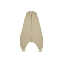 Meyco Baby Uni Zomer Slaapoverall Jumper - 80 cm - Pre-Washed Hydrofiel - Sand> 4-Seizoenen Slaapzakken|Zomer Slaapzakken