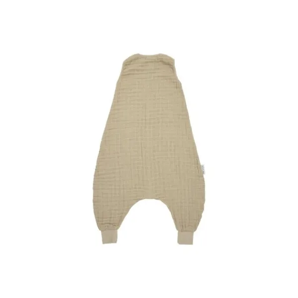 Meyco Baby Uni Zomer Slaapoverall Jumper - 80 cm - Pre-Washed Hydrofiel - Sand> 4-Seizoenen Slaapzakken|Zomer Slaapzakken