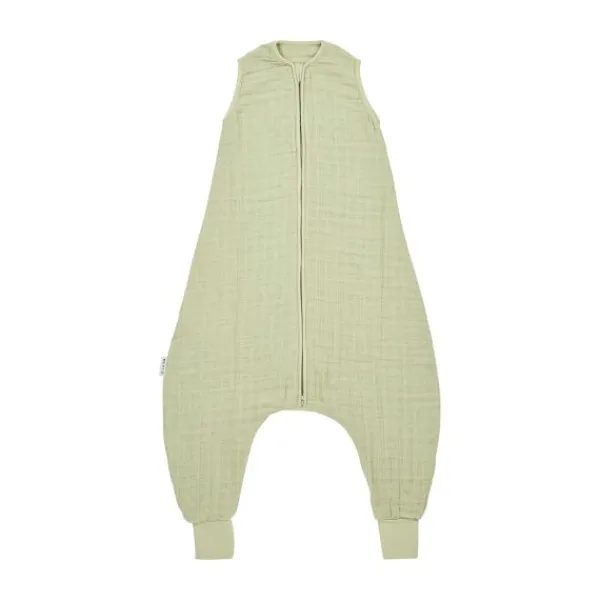 Meyco Baby Uni Zomer Slaapoverall Jumper - 80 cm - Pre-Washed Hydrofiel - Sand> 4-Seizoenen Slaapzakken|Zomer Slaapzakken