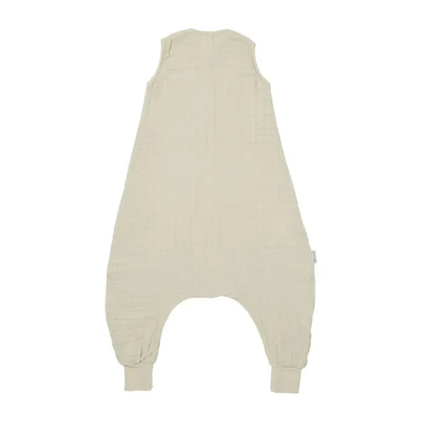 Meyco Baby Uni Zomer Slaapoverall Jumper - 80 cm - Pre-Washed Hydrofiel - Sand> 4-Seizoenen Slaapzakken|Zomer Slaapzakken