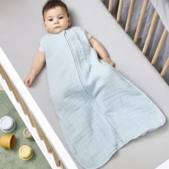 Meyco Baby Uni Zomerslaapzak - 110 cm - Pre-Washed Hydrofiel - Soft Sand><noscript><img width=