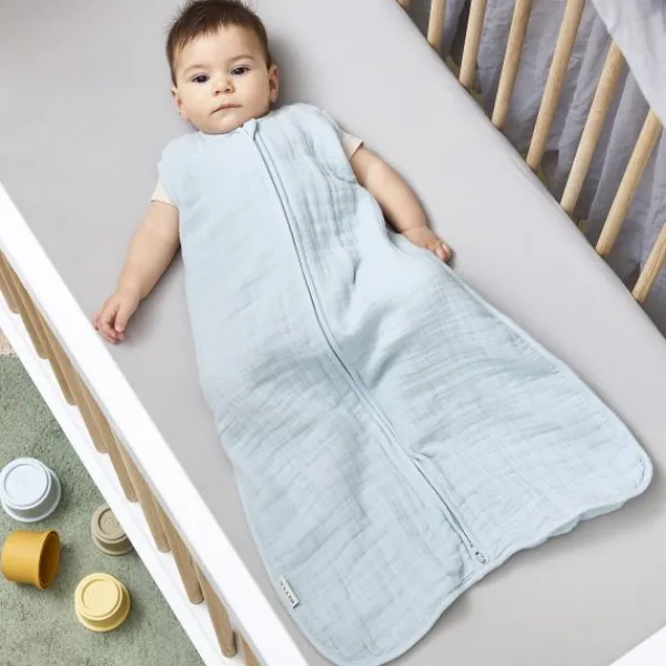 Meyco Baby Uni Zomerslaapzak - 70 cm - Pre-Washed Hydrofiel - Soft Sand> 4-Seizoenen Slaapzakken|Zomer Slaapzakken