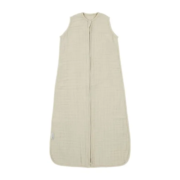 Meyco Baby Uni Zomerslaapzak - 60 cm - Pre-Washed Hydrofiel - Soft Sand> 4-Seizoenen Slaapzakken|Zomer Slaapzakken