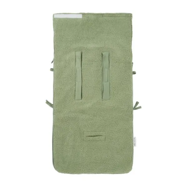 Meyco Baby Voetenzak - 40 x 82 cm Teddy - Olive Green> Accessoires Autostoel