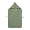 Meyco Baby Voetenzak Wafel Teddy Olive Green 40 x 82 cm> Accessoires Autostoel