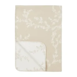 Meyco Baby Wiegdeken Geweven Branches Sand 75 x 100 cm> Wiegdekens