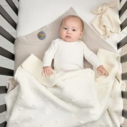 Meyco Baby Wiegdeken Teddy Knots Offwhite 75 x 100 cm><noscript><img width=