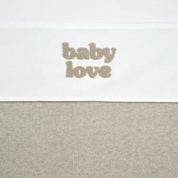 Meyco Baby Wieglaken Baby Love Sand Melange 75 x 100 cm> Wieglakens